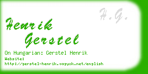 henrik gerstel business card